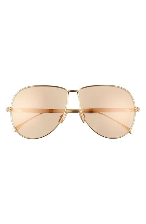 fendi 63mm oversize aviator sunglasses|fendi unisex sunglasses.